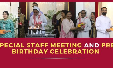 Special staff meeting and pre-birthday celebration at sfs guwahati